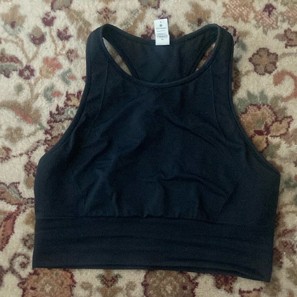 Lululemon Black High-Neck Sports Bra